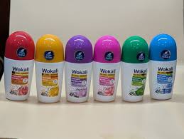 Wokali Fresh Active Perfumed Roll-on deodorants.