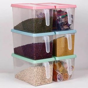 3pcs Multipurpose Plastic Transparent Cereal Holders | Fridge Storage Containers | 5 Litre Capacity Food Storage Box
