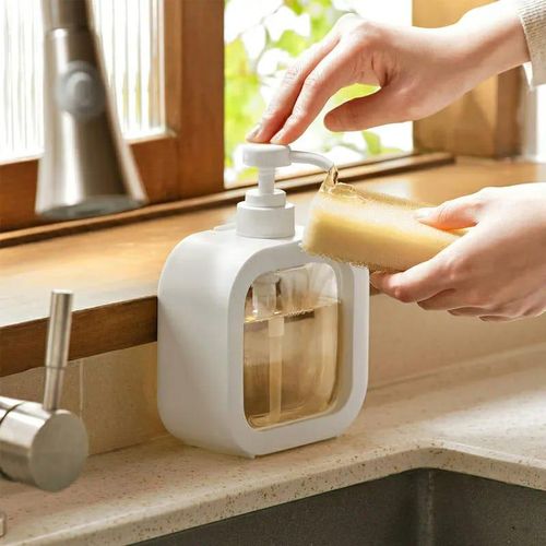 pump Bottle, Refillable Plastic Empty Lotion Soap Dispenser Liquid Container for Dish Soap, Shampoo, Hand Wash and Body Wash Soap Dispenser Bottle 500ml