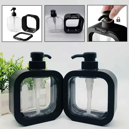 pump Bottle, Refillable Plastic Empty Lotion Soap Dispenser Liquid Container for Dish Soap, Shampoo, Hand Wash and Body Wash Soap Dispenser Bottle 500ml