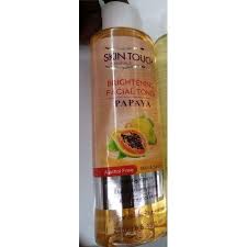 Skin Touch Naturals Smoothing Facial Toner With Papaya 250ml Refreshing Brightening Oil Control Gentle Toner Removes Dirt Impurities Tightens Pores Soft Smooth Skin Daily Face Care For All Skin Types