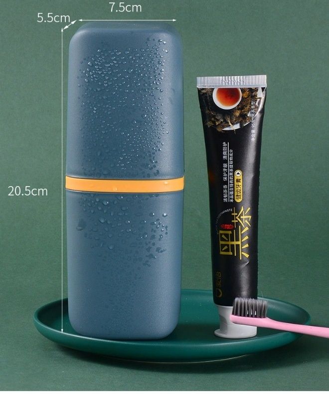 Creative Travel Toothbrush Storage Box Portable Multi functional Wash Cup Brushing Cup Travel Mouthwash Cup Set