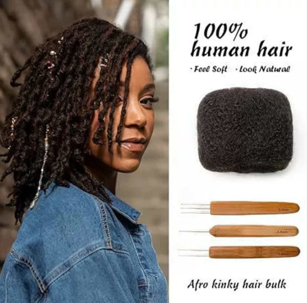 Afro Kinky Bulk100% Human Hair dreadlock braid hair for making dreadlocks sista  locks hair