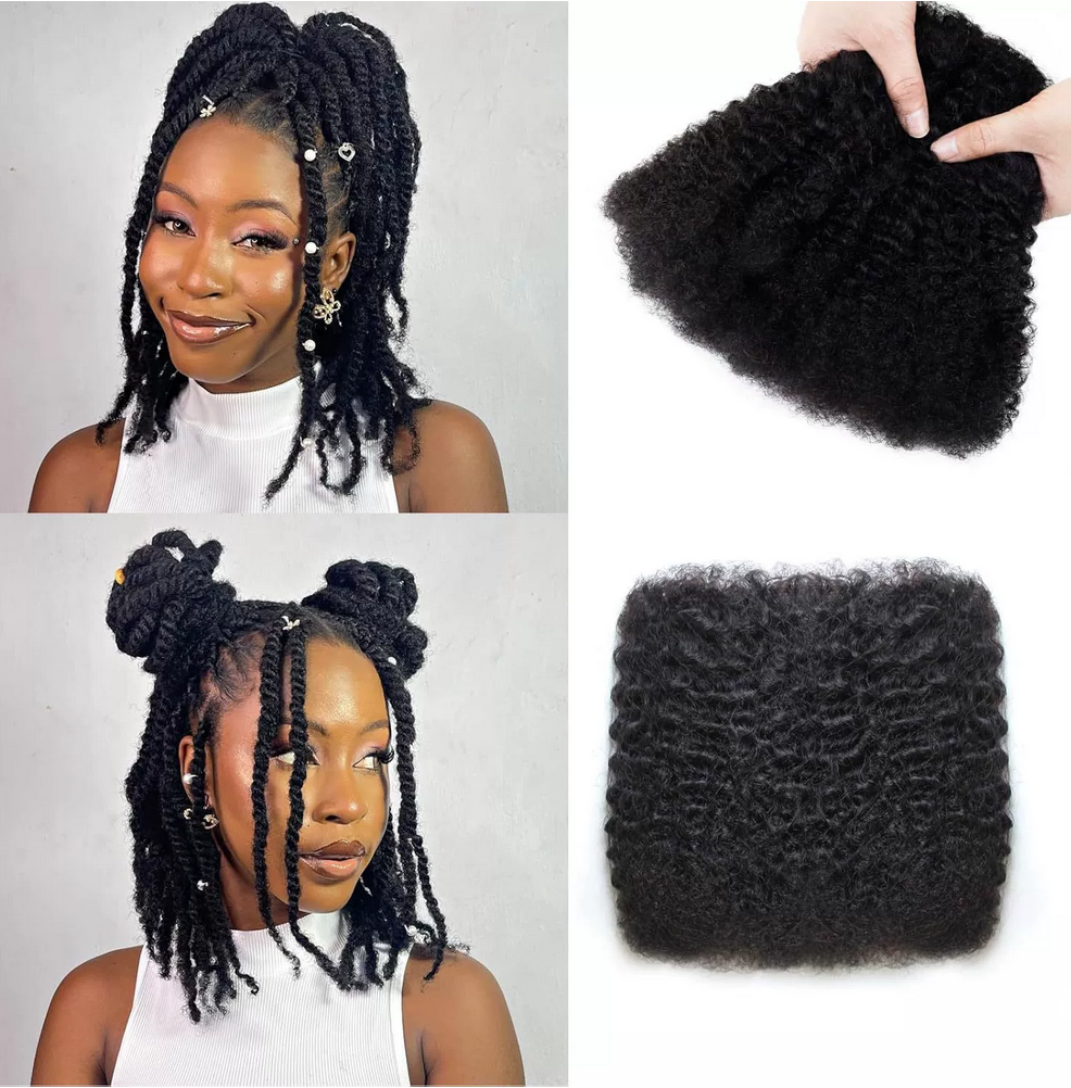 Afro Kinky Bulk100% Human Hair dreadlock braid hair for making dreadlocks sista  locks hair