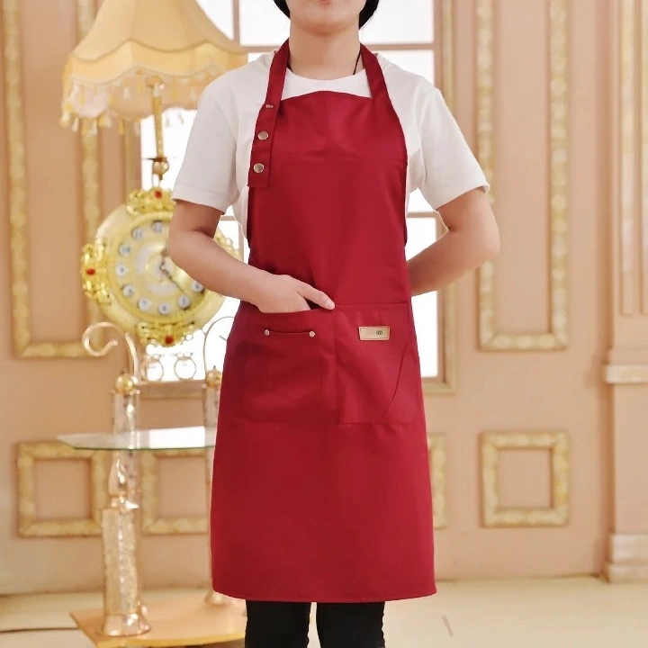 Women's Fashion Men's Waterproof Kitchen Waiter Apron Hoodie Work Clothes  Oil proof Waist Waiver Apron