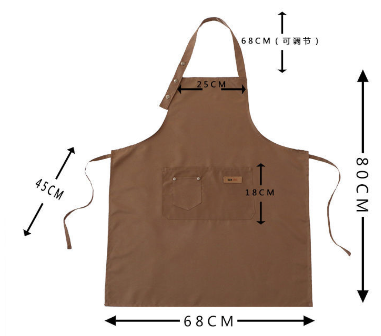 Women's Fashion Men's Waterproof Kitchen Waiter Apron Hoodie Work Clothes  Oil proof Waist Waiver Apron