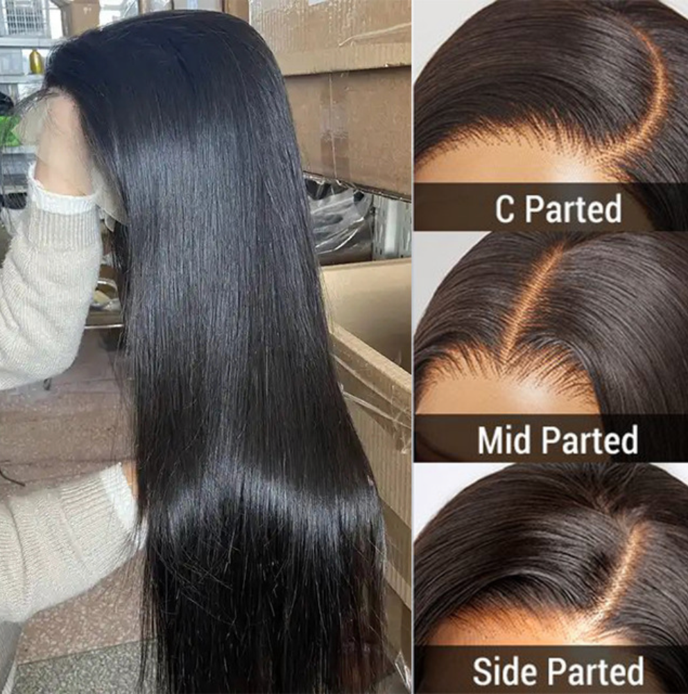 Synthetic wig 32” Long straight hair lace frontal wig