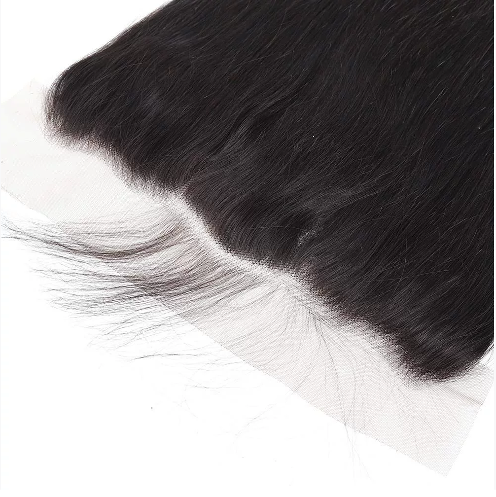 13*4 lace frontal closure 100% human hair wig straight lace closure