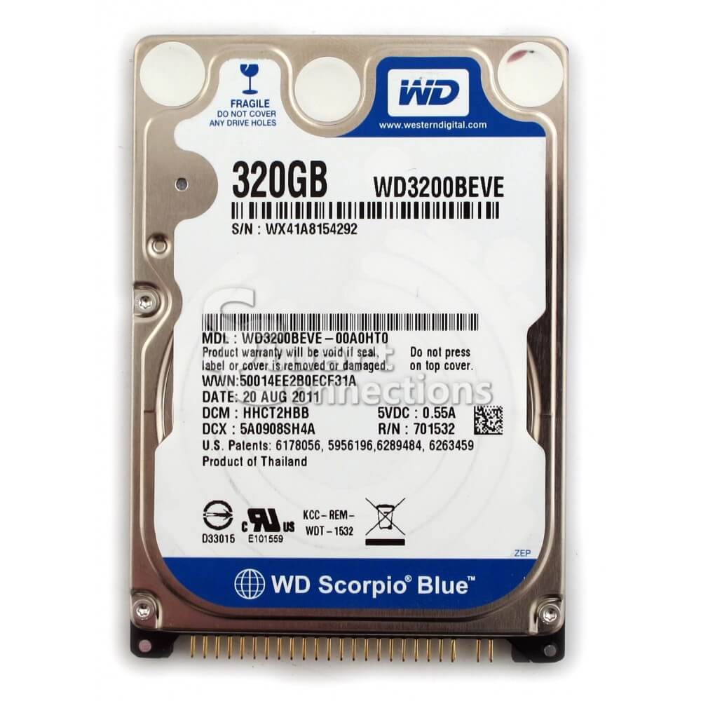 320GB Internal Laptop Hard Disk – 2.5" SATA HDD – Reliable Storage for All Laptops – Fast Data Transfer, Durable Build, Plug & Play Ready