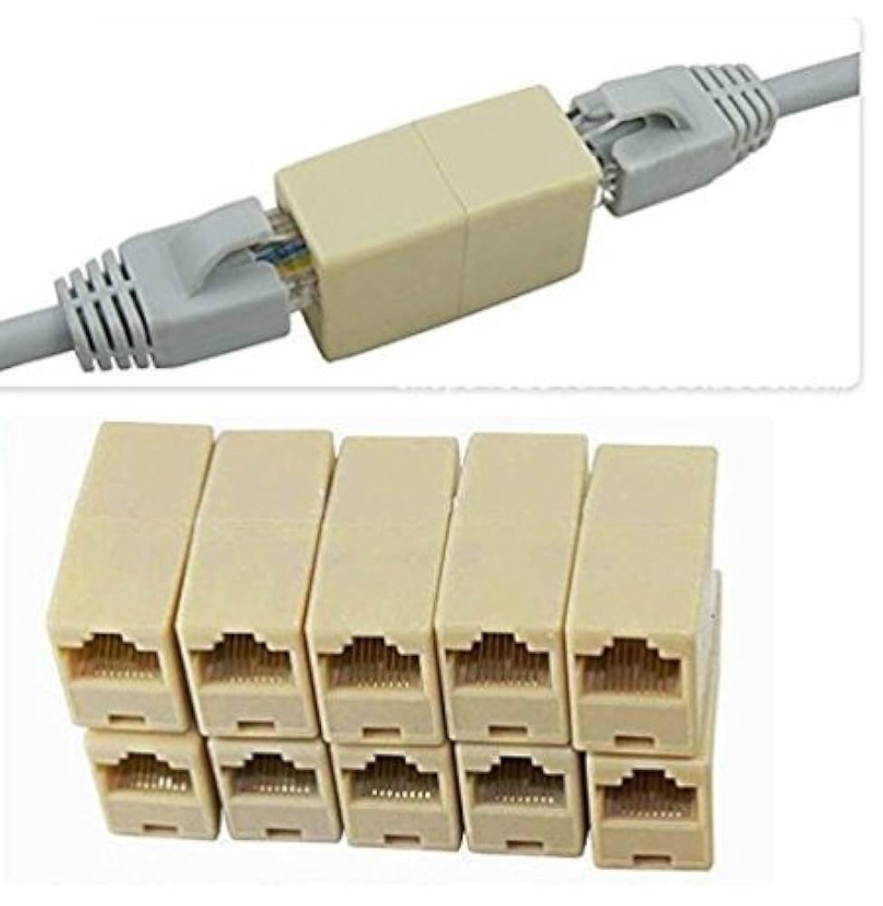 RJ45 Connectors, Network Couplers & Cat 6 Cable Ends – Ethernet LAN Accessories for Data & Internet Wiring – Durable, Fast & Secure Connectivity