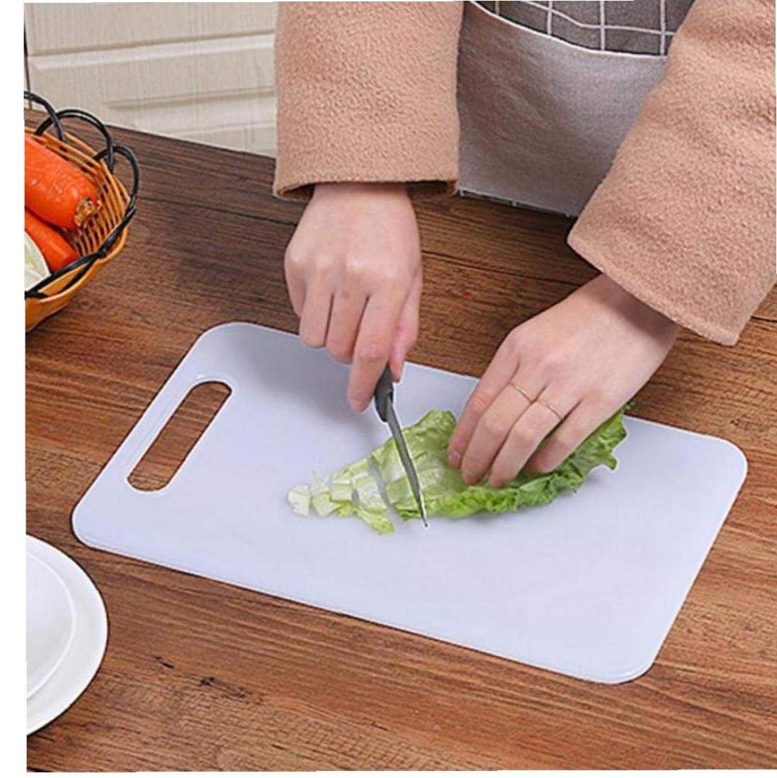White Chopping Board – Durable, Food-Grade Cutting Board for Meat, Vegetables & Fruits – Non-Slip, Easy to Clean Kitchen Essential