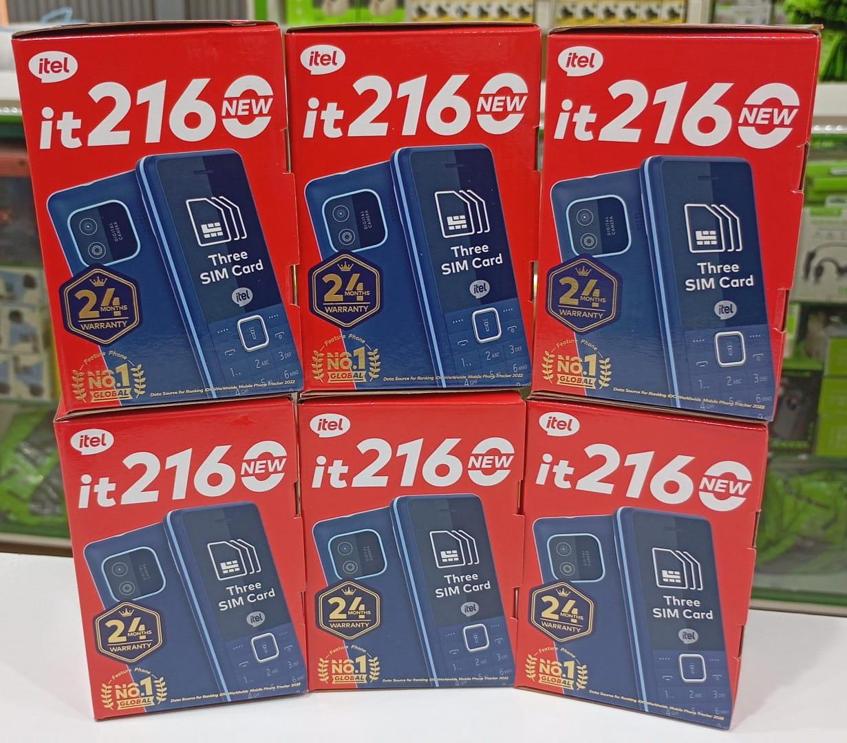 New itel 2160 Triple SIM Card Feature Phone – 24 Months Warranty, Long Battery Life, FM Radio, Torchlight