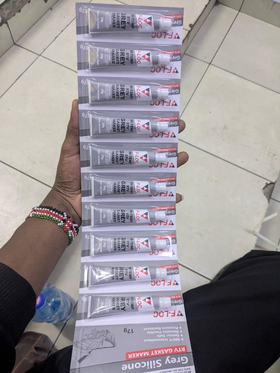 10 Pack Grey RTV Silicone Gasket Maker – High-Temp Sealant for Engines, Auto Repairs & Machinery (Strong & Durable)