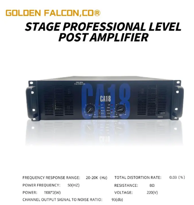 Golden Falcon CA18 Professional Power Amplifier – Heavy Duty Audio Amplifier