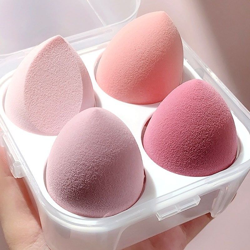 Wet & Dry Dual-Use Cosmetic Sponges, Non-Absorbent Fine Application Puffs, Beauty Tool Kit, Special Sponges for Foundation & BB Cream
