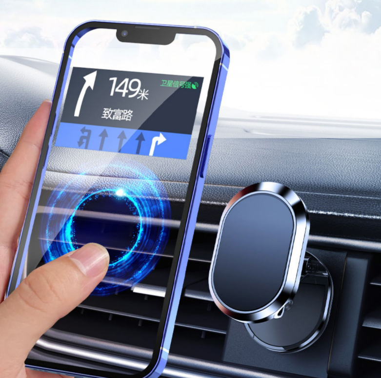 Car navigation folding magnetic mobile phone holder instrument panel floating car bracket multifunctional universal mobile phone holder