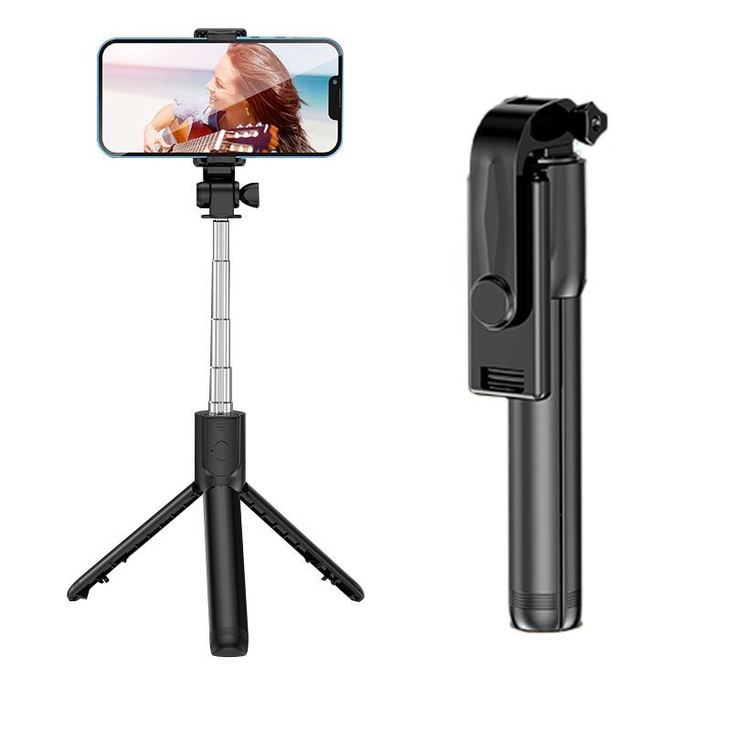 Mobile phone Bluetooth selfie stick tripod integrated multi-function portable camera stand