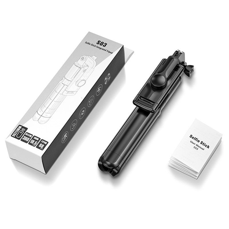 Mobile phone Bluetooth selfie stick tripod integrated multi-function portable camera stand