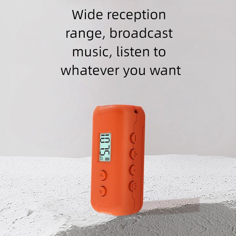 Mini FM Pocket Radio - Compact Battery-Powered Portable Radio with Clear Sound for Outdoor/Emergency