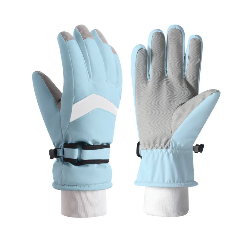 Special gloves for outdoor cycling in winter, velvet-feeling, warm and cold-proof inside, windproof, wear-resistant, non-slip touch screen models for cycling