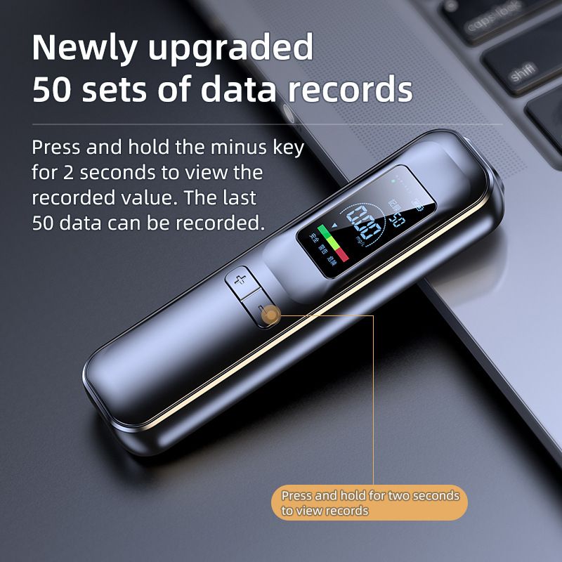 Portable alcohol test detector, fast and accurate blowing type household / car drunk driving detection artifact