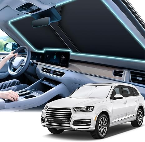 Durable titanium silver car sunshade cloth folding portable multi-model suitable for sunscreen sunshade