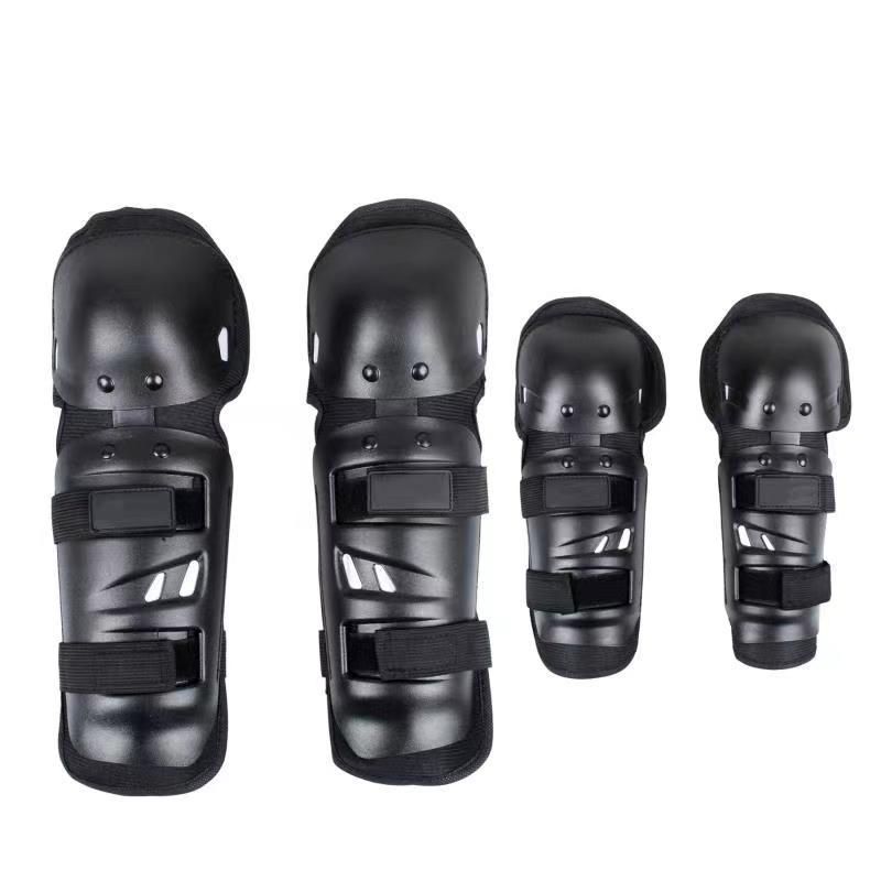 Motorcycle knee pads and elbow pads four-piece round head competition protective gear off-road motorcycle non-slip shockproof riding equipment sports protective gear