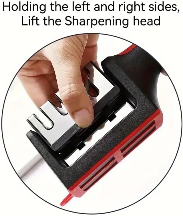 Portable household quick knife sharpener for outdoor camping, suitable for four-slot knife sharpener design, manual knife sharpener