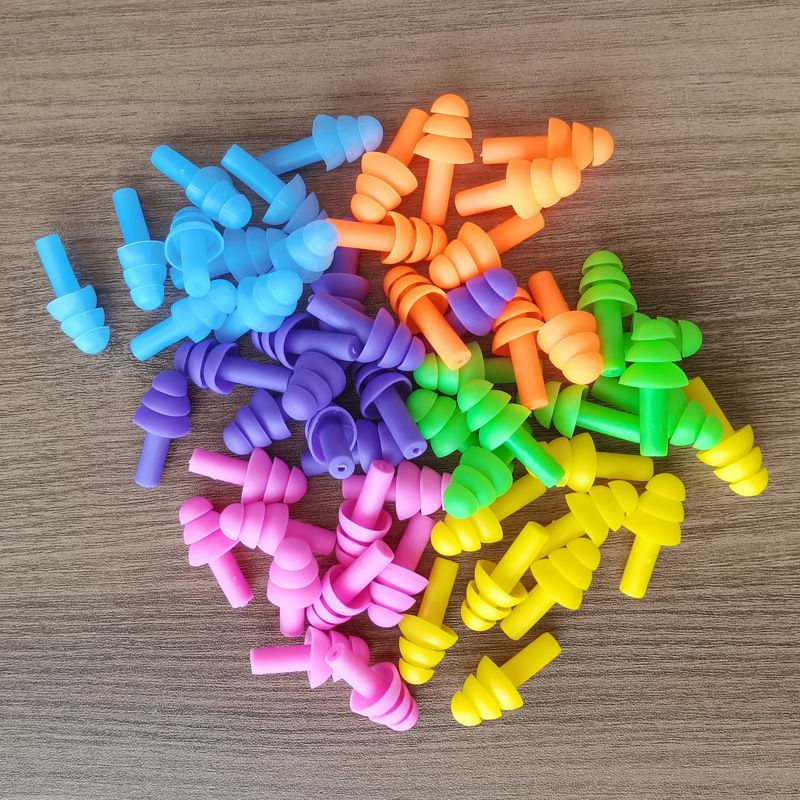 EarPlugs for Sleeping,5 Pairs Noise Canceling Soft Reusable Silicone Earplugs Waterproof Noise Reduction Earplugs for Concert,Swimming,Study,Loud Noise,Snoring