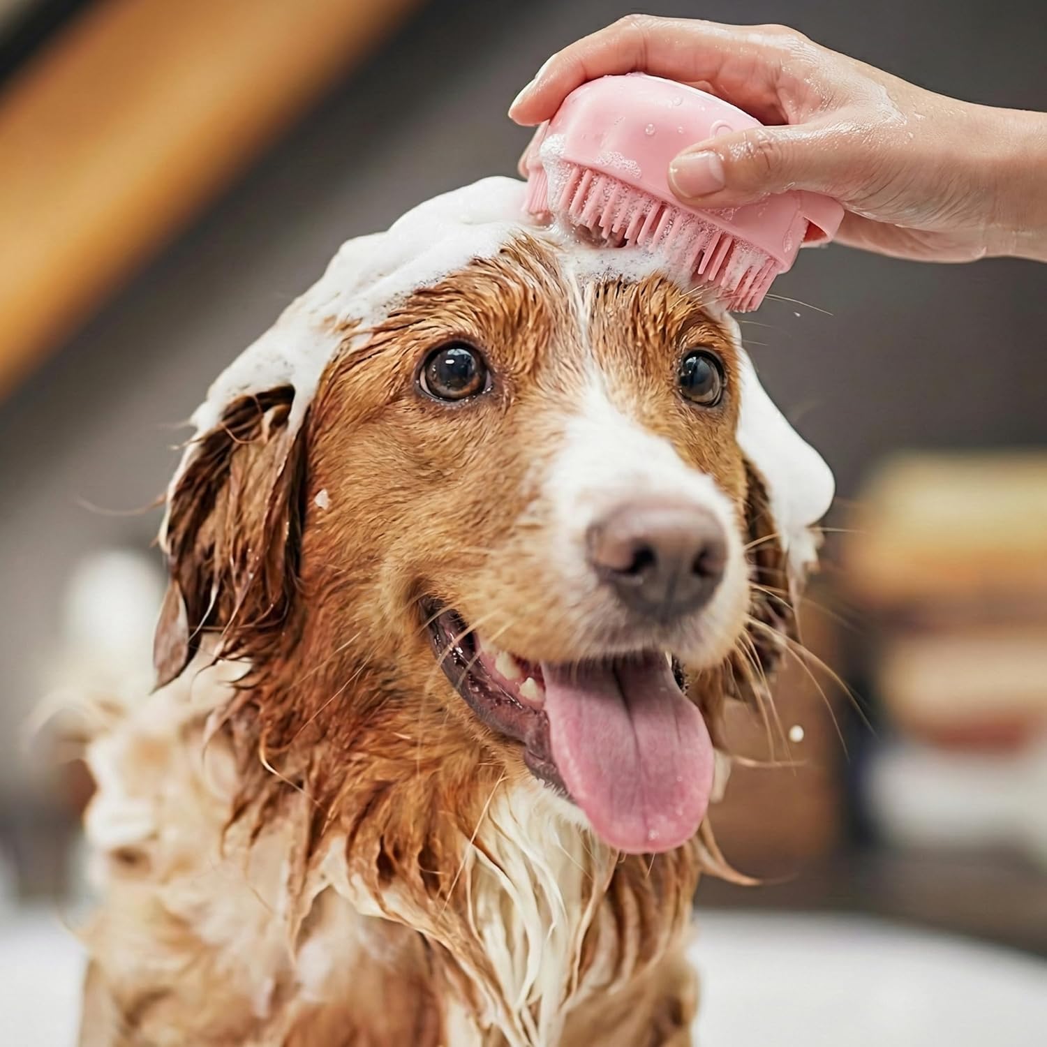8-Piece Dog Grooming Kit – Pink | Pet Brush Set for Shedding, Dematting, Nail Clipping & Bathing | Ideal for Small & Medium Dogs