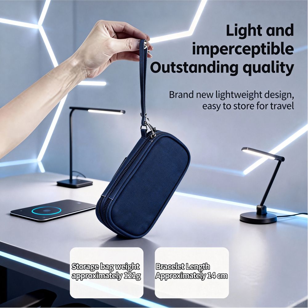 Electronic Organizer, Travel Cable Organizer Bag Pouch Electronic Accessories Carry Case Portable Waterproof Double Layers All-in-One Storage Bag for Cable, Cord, Charger, Phone