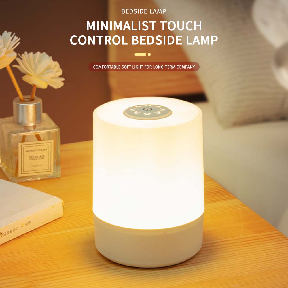 LED Night Light Bedside Lamp Touch and Remote Control Dimmable Portable Lamp for Baby Kids Bedroom Living Room