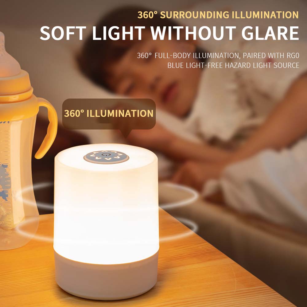 LED Night Light Bedside Lamp Touch and Remote Control Dimmable Portable Lamp for Baby Kids Bedroom Living Room