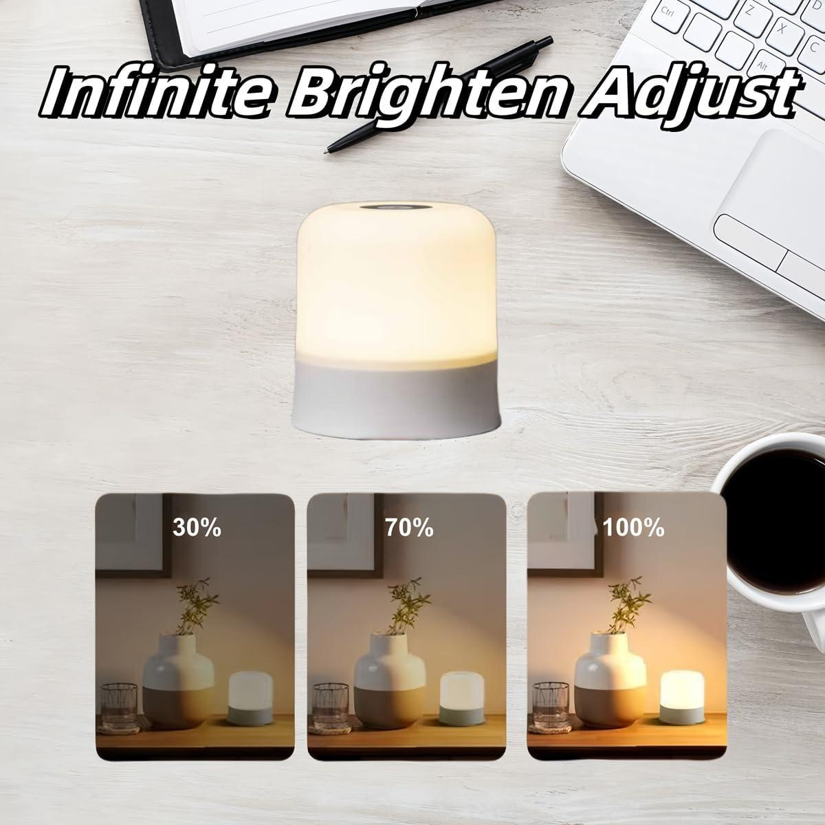 LED Night Light Bedside Lamp Touch and Remote Control Dimmable Portable Lamp for Baby Kids Bedroom Living Room