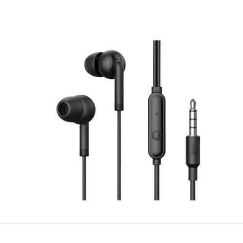 Infinix E-10 Wired Earphones 3.5mm Stereo Headset With Microphone Deep Bass Noise Isolation In-Ear Earbuds Handsfree Compatible Android iOS Laptop Durable Cable
