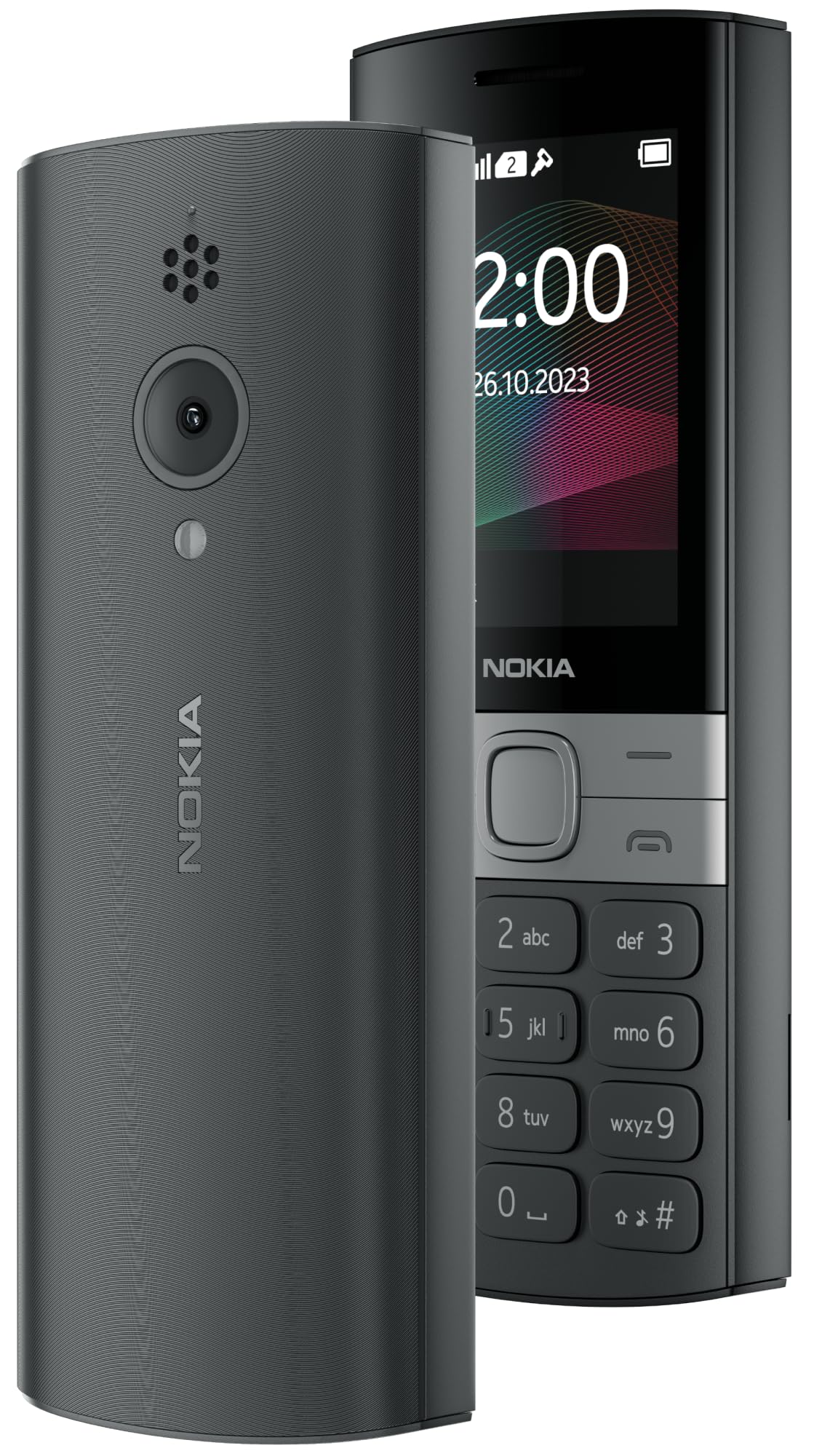 Nokia 150 Dual SIM Feature Phone Long Battery Life Wireless FM Radio Torch Durable Keypad Mobile Phone with MP3 Player Bluetooth