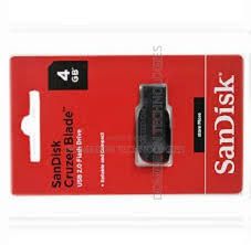 SanDisk Cruzer Blade USB 2.0 Flash Drive 32GB/16GB/64GB Portable Flash Disk High-Speed Data Storage Memory Stick