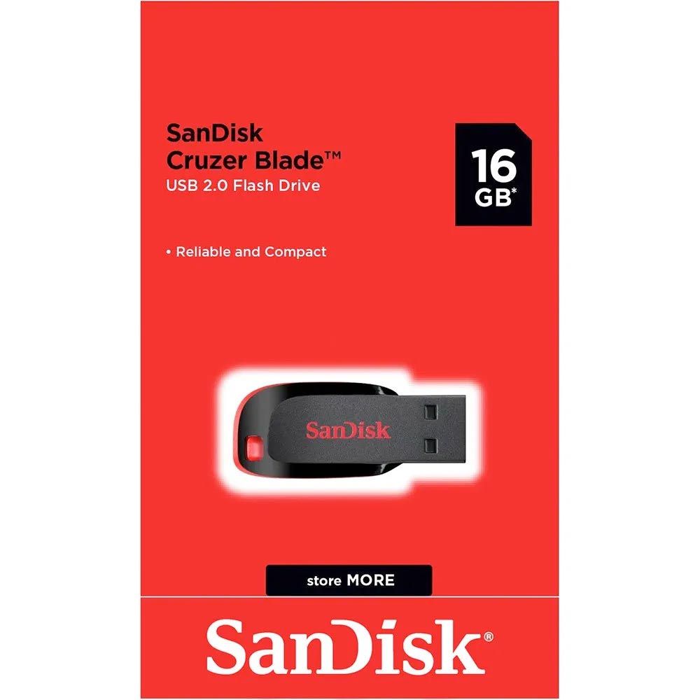 SanDisk Cruzer Blade USB 2.0 Flash Drive 32GB/16GB/64GB Portable Flash Disk High-Speed Data Storage Memory Stick