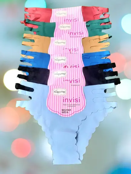 !!!⚡🔥 NEW IN HOT TREND !!! 3pcs  Seamless Silk Side-Strap Thong Panties – Women’s Serrated Edge G-String, Soft Invisible Fit Sexy Lingerie