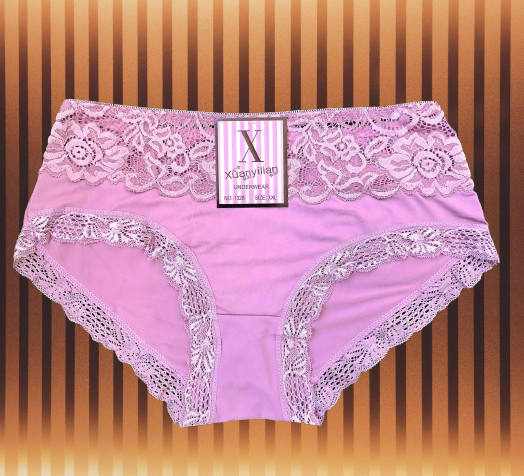 !!!🔥6pcs  New Arrival Floral Lace Cotton Blend Panties – Women’s Soft Breathable Sexy Laced Underwear, Comfortable Everyday Fit