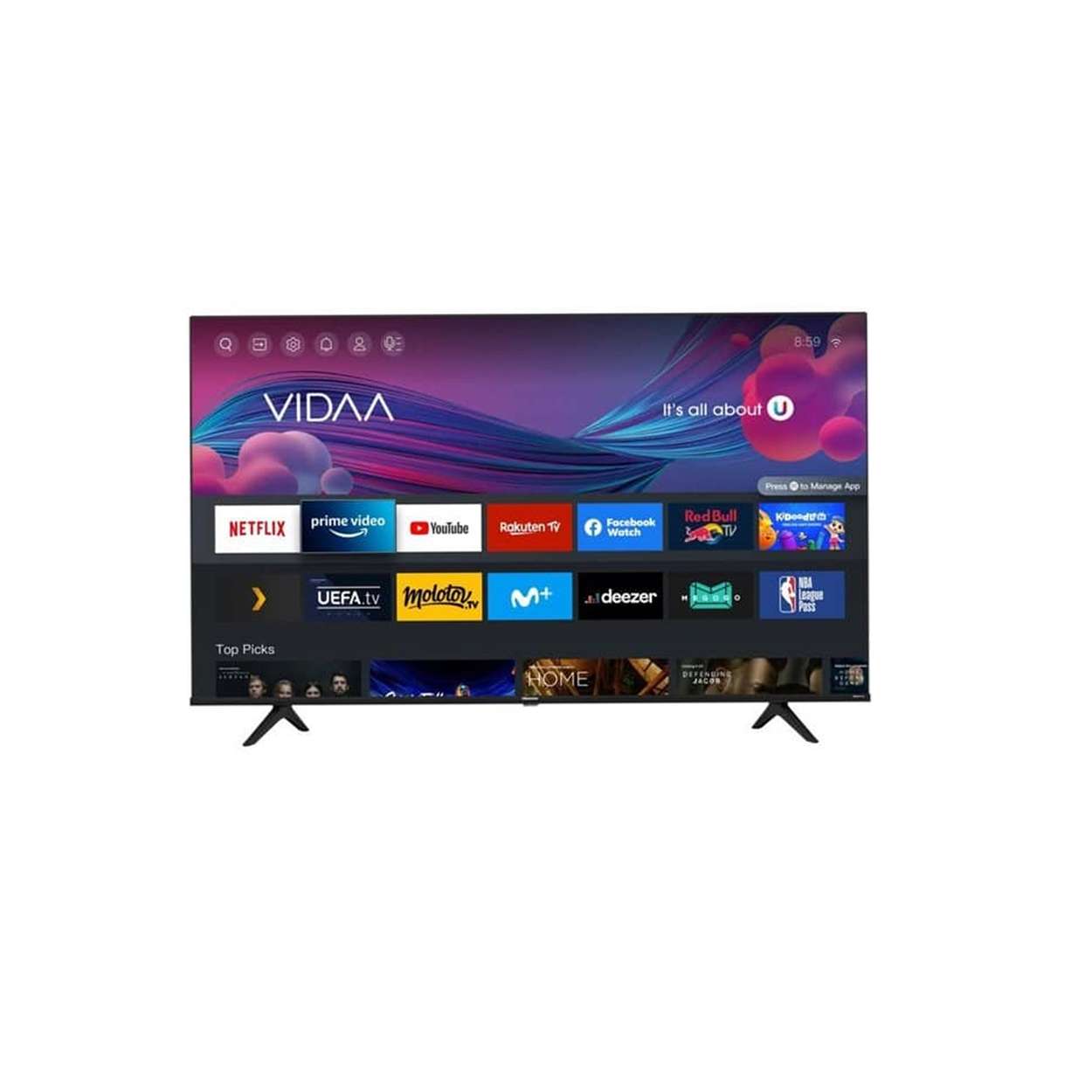 Hisense 55" Smart 4K UHD Frameless TV – 55A6KKEN