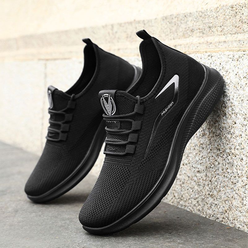 Men's casual sports shoes boys shoes breathable soft soled shoes women's running shoes students fashion teenager non-slip athletic shoes casual gray shoes