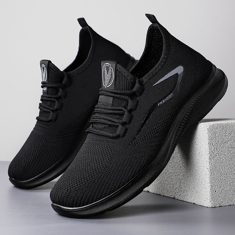 Men's casual sports shoes boys shoes breathable soft soled shoes women's running shoes students fashion teenager non-slip athletic shoes casual gray shoes