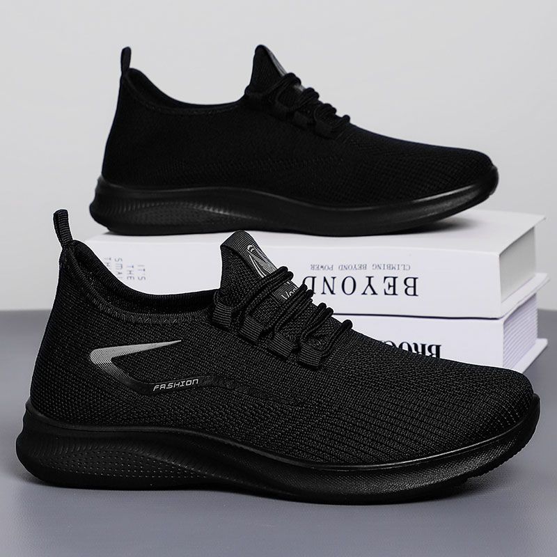 Men's casual sports shoes boys shoes breathable soft soled shoes women's running shoes students fashion teenager non-slip athletic shoes casual gray shoes