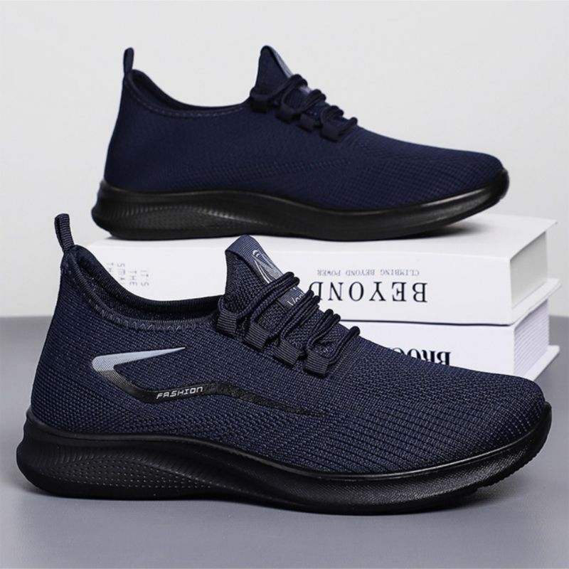 New Arrival Breathable Sports shoes Comfortable Men's Hiking Shoes Soft Running Shoes Outdoor Casual Shoes Blue