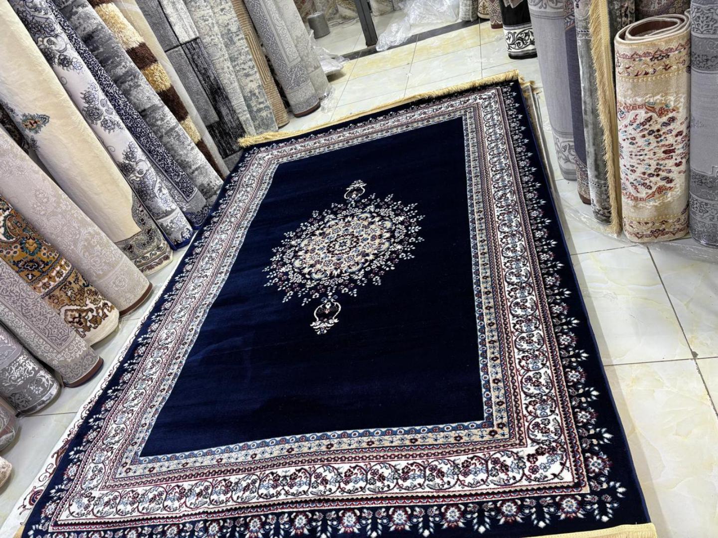 luxurious flowered Turkish carpet