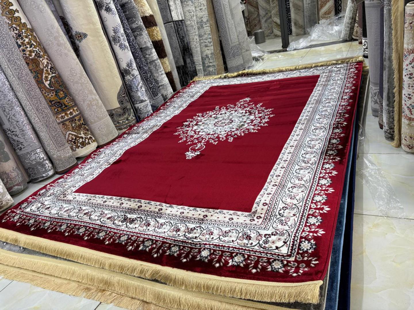 luxurious flowered Turkish carpet