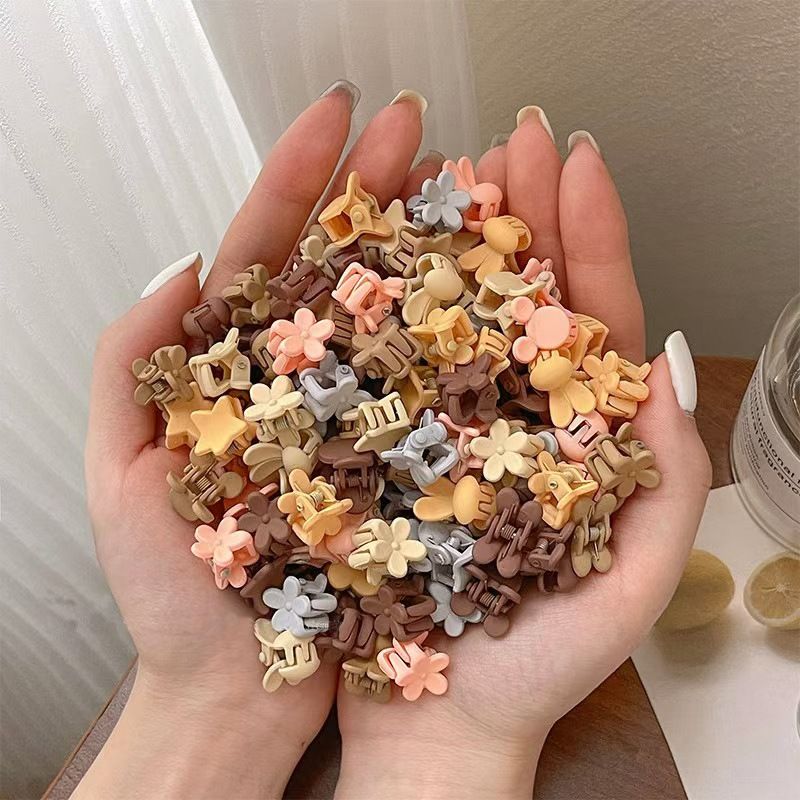 40pcs/set candy colored mini clip for women, Korean style hair clip, dopamine hair clip for girls, hair accessories in various styles, anti slip strong clip, plastic hair clip, small size claw clip