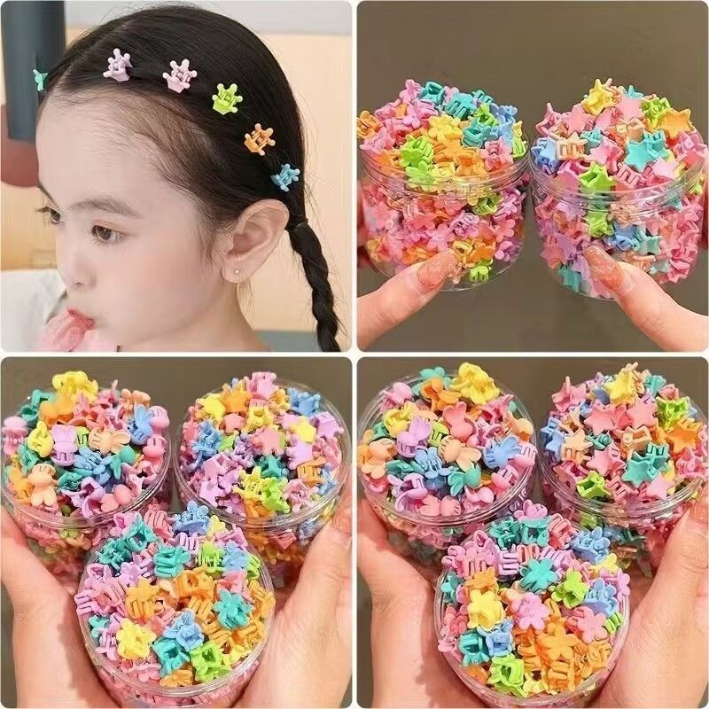 40pcs/set candy colored mini clip for women, Korean style hair clip, dopamine hair clip for girls, hair accessories in various styles, anti slip strong clip, plastic hair clip, small size claw clip
