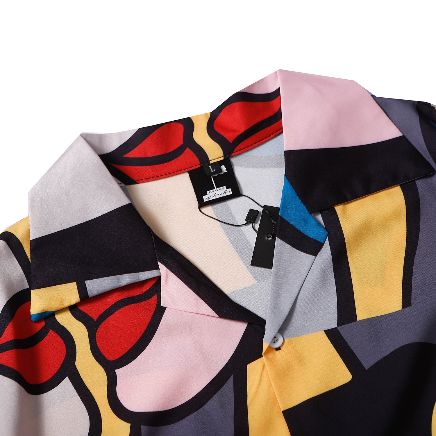 Hawaiian flower shirt men's short sleeved summer loose vacation beach shirt men's personalized shirt cross-border plus collar lining not easy to wrinkle casual couple outfit